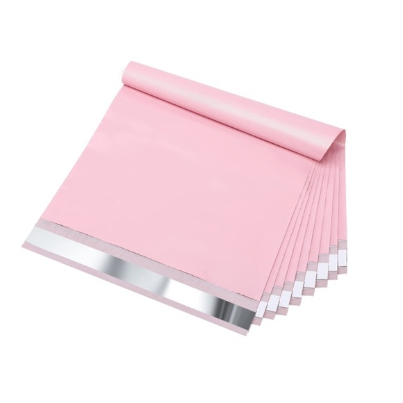 25 Pack 10x13 Solid Pink Poly Mailers - Picture 3 of 4